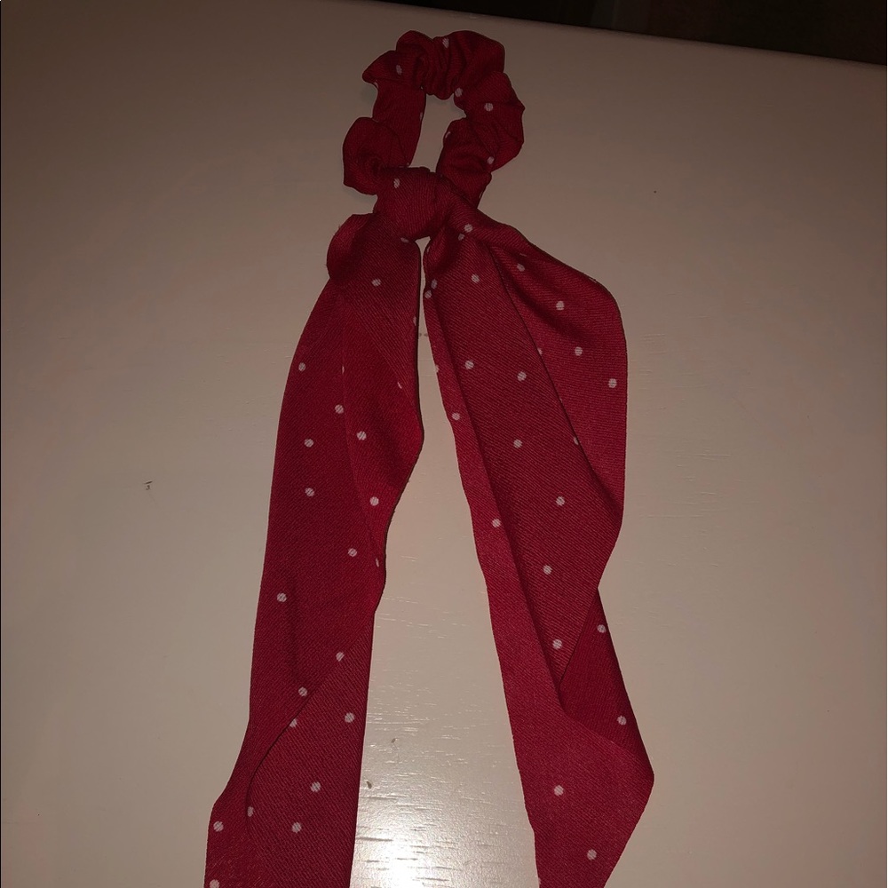hair scrunchie with scarf & pack of scrunchies